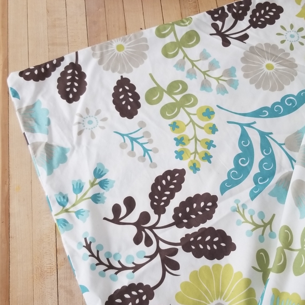 Duvet cover Queen 90 x 90. Blue green Floral